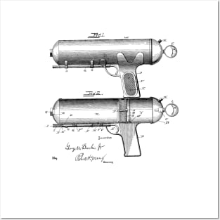 Fire Extinguisher Vintage Patent Hand Drawing Posters and Art